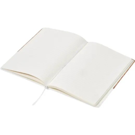 Okiyo Denki Cork A5 Hard Cover Notebook Solid White Open